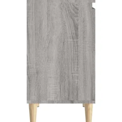 ZMH Meuble d'évier sonoma gris 58x33x60 cm bois d'ingénierie