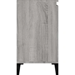 ZMH Meuble d'évier sonoma gris 58x33x60 cm bois d'ingénierie