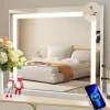 ZMH Miroir de Maquillage Éclairant 50x40cm avec 3 Modes de Lumière et Intensité Variable